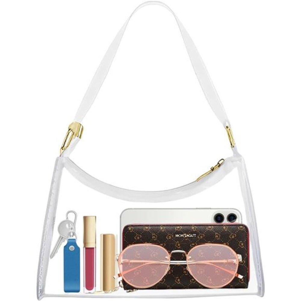 Stadium-Approved Clear Bags for Women: Clear Purse, PVC Bag, Concert Bag